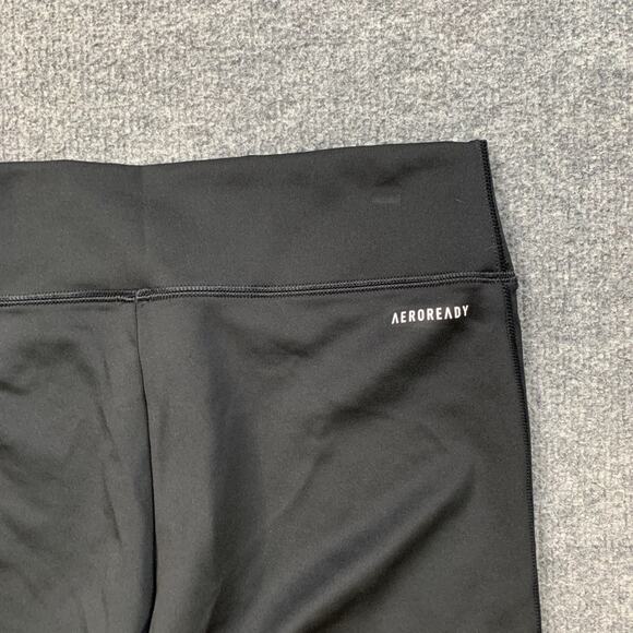 Adidas Leggings Womens M Medium Black Gray Aeroready Design 2 Move 7/8 Training - Picture 10 of 12